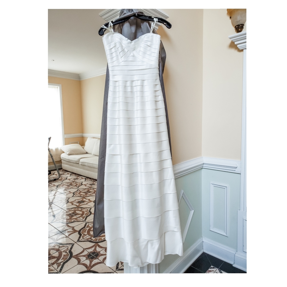 White wedding gown